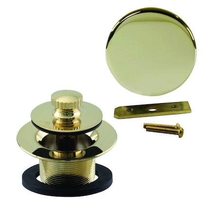 Westbrass Twist & Close Universal Tub Trim W/ Floating Faceplate in Polished Brass D94HK-01